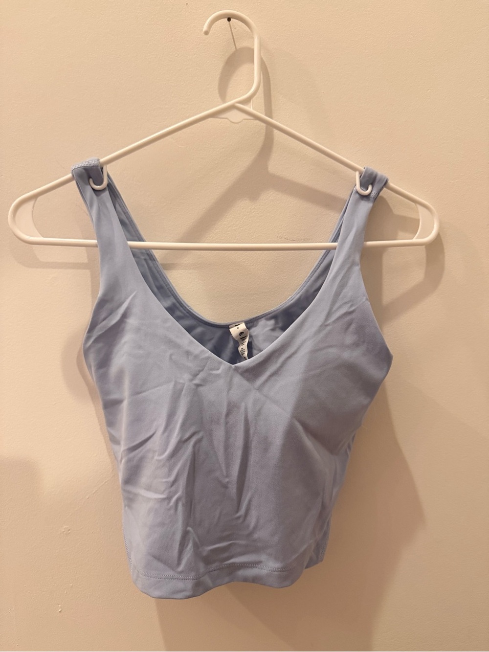 lululemon athletica Light Blue V-Neck Tank Top
